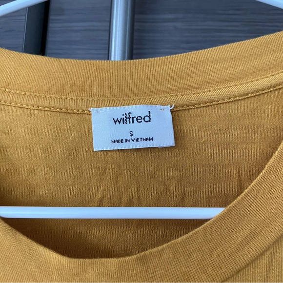 Aritzia Wilfred Mustard Yellow Bodysuit - Picture 4 of 5